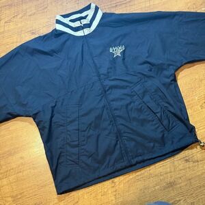 Cutter & Buck Dallas Stars NHL Windbreaker Jacket Mens Large Navy Blue Full Zip
